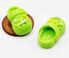 Dolls House Croc Shoe Green
