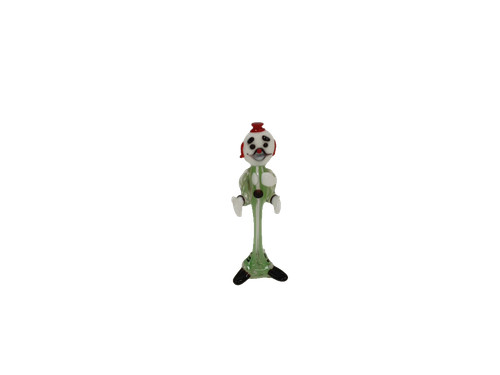 Miniature glass clown figurine - clown,