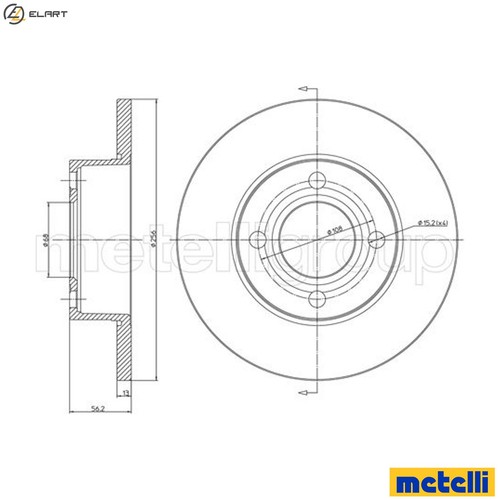 Brake disc 0233 for audi - disc, 23-0233