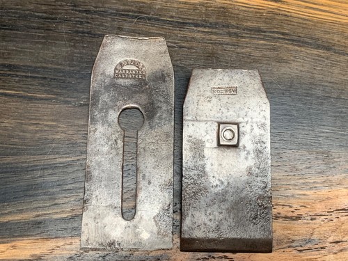 Antique plane blade made j - blade,