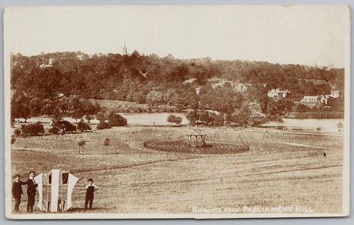 Highgate park kite flying from - park,