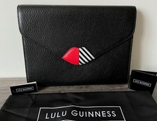 LULU GUINNESS BLACK LEATHER