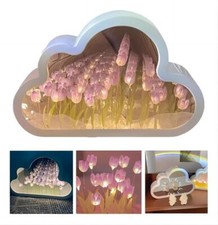 DIY LED Cloud Tulip Lamp Night