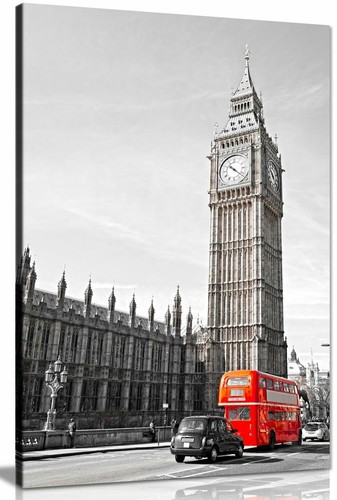 Big ben london bus - big, black