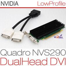 256MB Dual Head 2xDVI Graphic Card Nvidia Quadro NVS290 PCIe F Win XP 7 10 G15 "