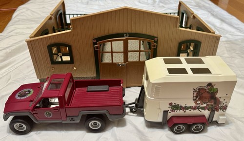 Schleich horse barn trailer - barn,,