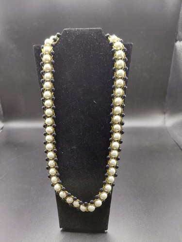 Black cream faux - cream, pearl