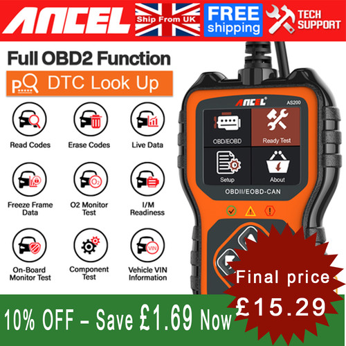 Ancel as200 obd2 code - as200, reader