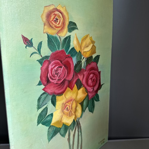 Vintage oil canvas - vintage, on