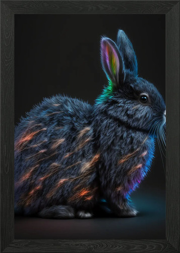 Rabbit framed wall - art, poster