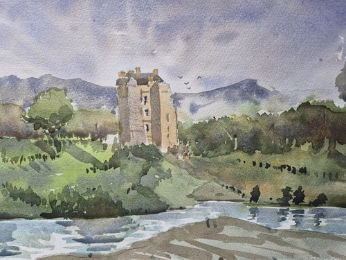 Scottish castle scene - scottish,
