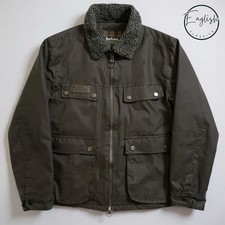 Barbour International Binder Wax Jacket Men’s XL Black