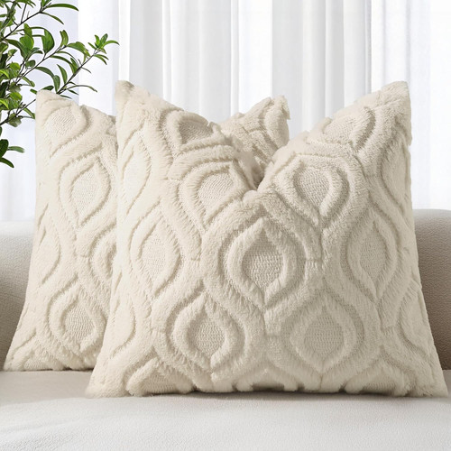 Set faux fur cushion - 2,