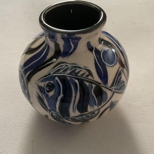 Anita harris art pottery fish - art,