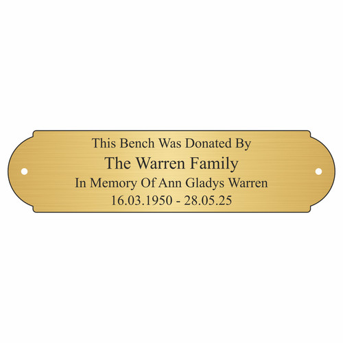 Memorial plaque engraved - plaque,,