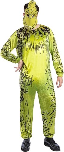 Mens grinch costume adult - mens,