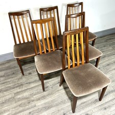 Set of 6 Mid Century G Plan 'Fresco' Teak Dining Chairs c1960's