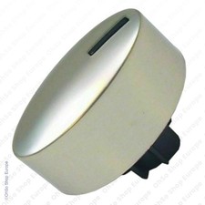 Silver oval knob - oval,