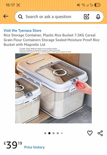 Tyenaza 5kg plastic rice - plastic,