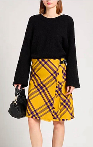Burberry yellow purple plaid - burberry,