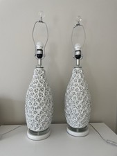 Pair Of Large White  Ceramic