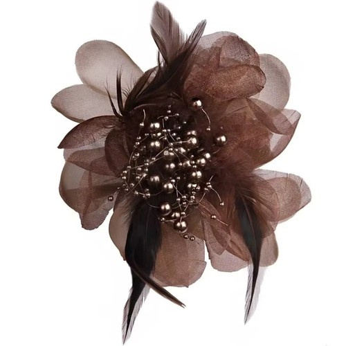 Solid color art flower - flower, brooch