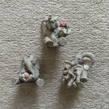 RARE Vintage Tuskers Elephant Figurine / Ornament Bundle