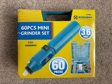 60PC MINI DRILL & GRINDER SET FOR ELECTRONICS HOBBY CRAFT MODEL MAKING JEWELLERY