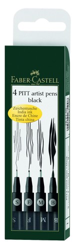 Black faber castell pitt - black,