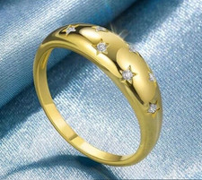 Gold stacking ring & star