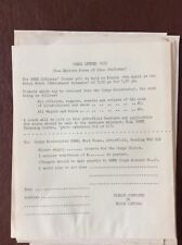 H1f Ephemera 1970s British Army Reme Hq Mess Corps Dinner Form 1972 Application