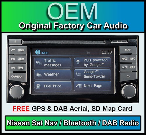 Nissan micra sat nav dab - dab+, lcn2