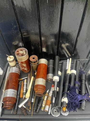 Joblot bagpipe parts drones - bagpipe,