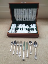 Slack & Barlow 90 Piece Vintage Cutlery Set Kings Pattern Silver Plate