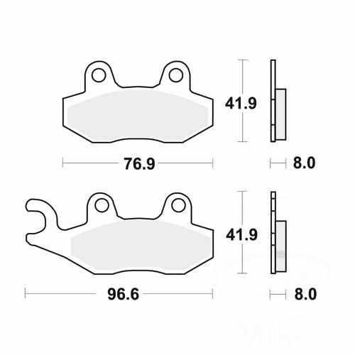 Trw brake pads rear - brake, 1
