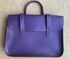 Purple Leather Satchel Sheet