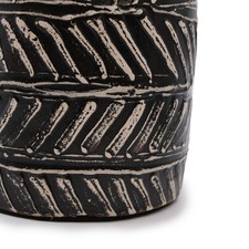 Greek taper vase chocolate - vase,