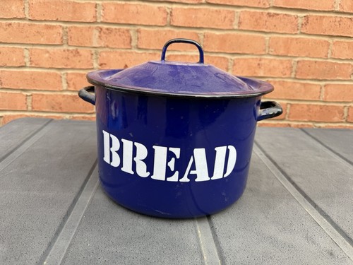 Vintage enamel blue - ,