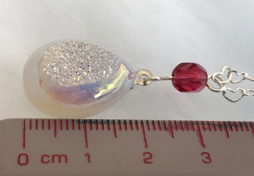 Sparkling white drusy quartz - drusy,