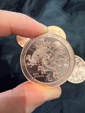1 oz fine copper coins  0.999