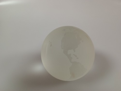 Frosted glass globe - frosted,