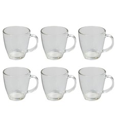 6pk 350ML Glass Coffee Cups