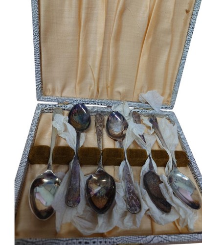 Vintage teaspoons epns 6 - teaspoons,