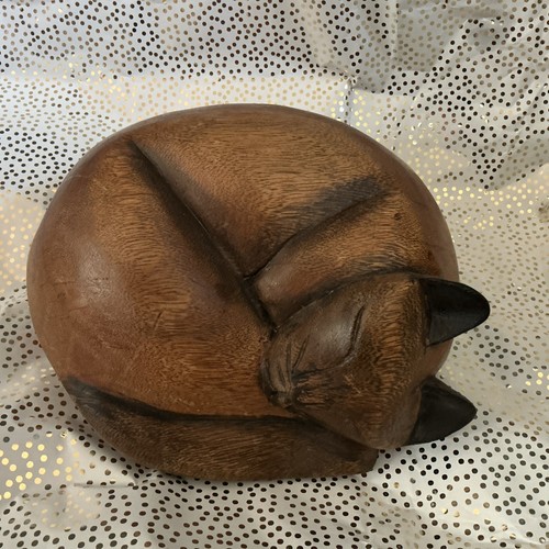 Large heavy hand carved and - heavy,