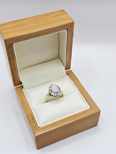 9ct gold natural opal - 9ct, &