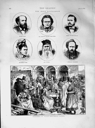 Original old antique print - original,