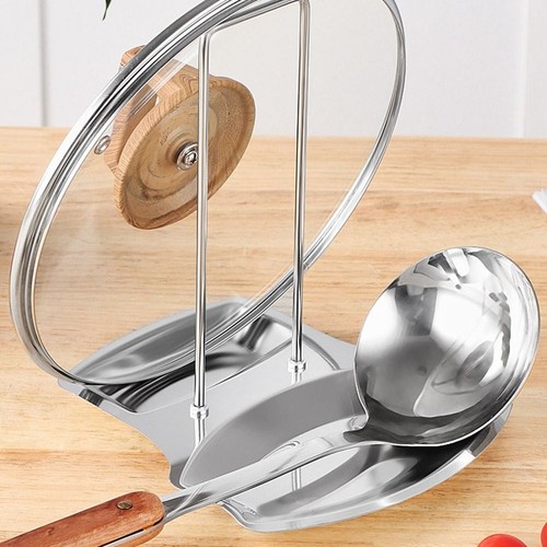 Silver gold lid and spoon - silver/gold,