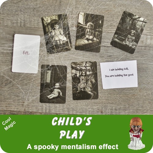 Child play mentalism - child's,