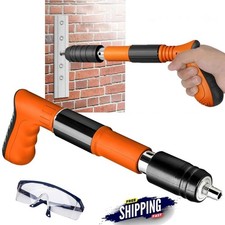 Powerful Concrete Nail Gun Kit Air Nailer Nail Wall Fastening Tool for Home DIY