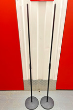 Heavy Duty Round Base Microphone Stands Straight Black Anti-Vibration 890-1590MM